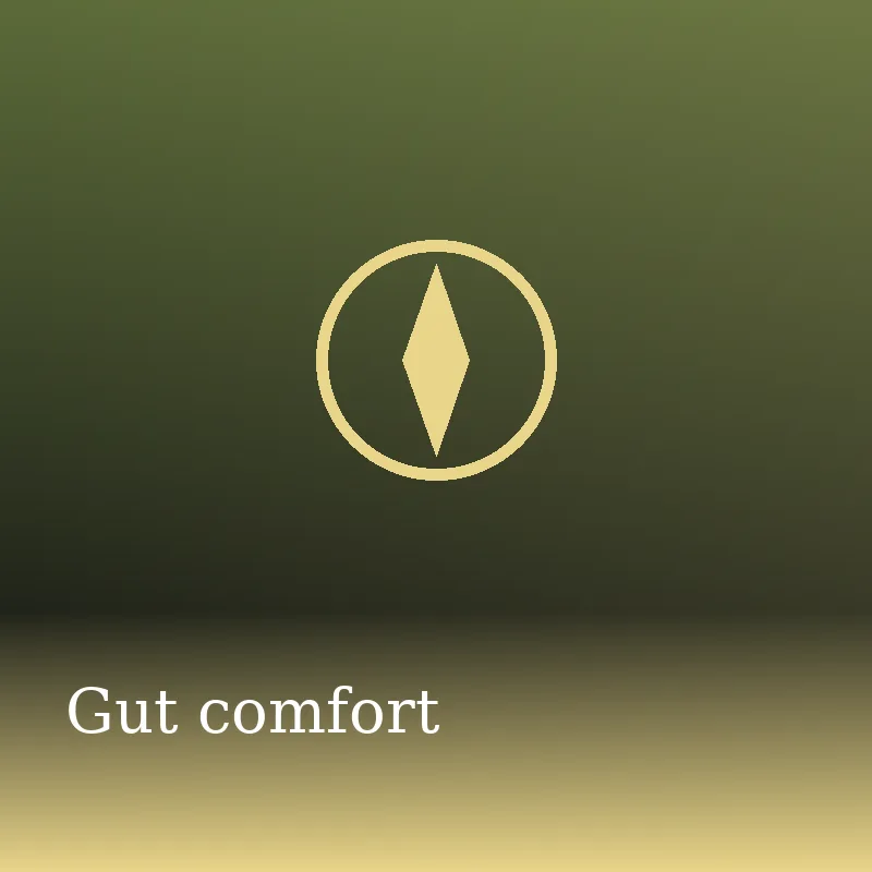 Gut comfort: Enough Fiber